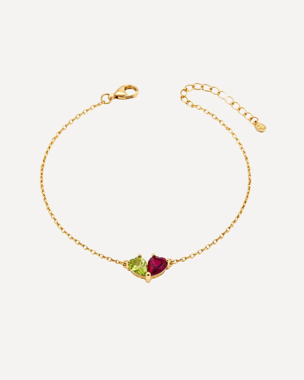 Love Duo Birthstone Bracelet